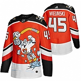 Anaheim Ducks 45 Andy Welinski Red Adidas 2020-21 Reverse Retro Alternate Jersey Dzhi,baseball caps,new era cap wholesale,wholesale hats